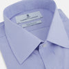 View 2 of product Blue Fine Check Sea Island Quality Cotton Shirt with T&A Collar and 3-Button Cuffs