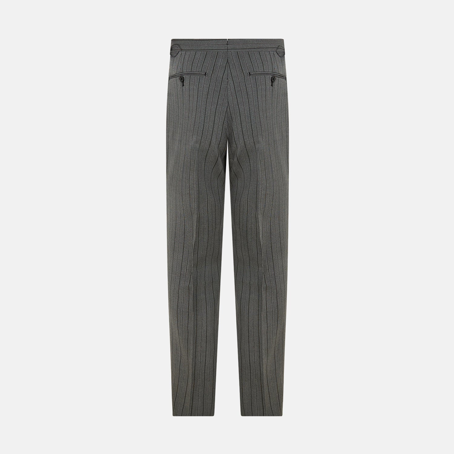View 3 of product Grey Multi Pinstripe Morning Dress Trousers