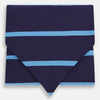 View 1 of product Azzurro Stripe and Navy Silk Cravat