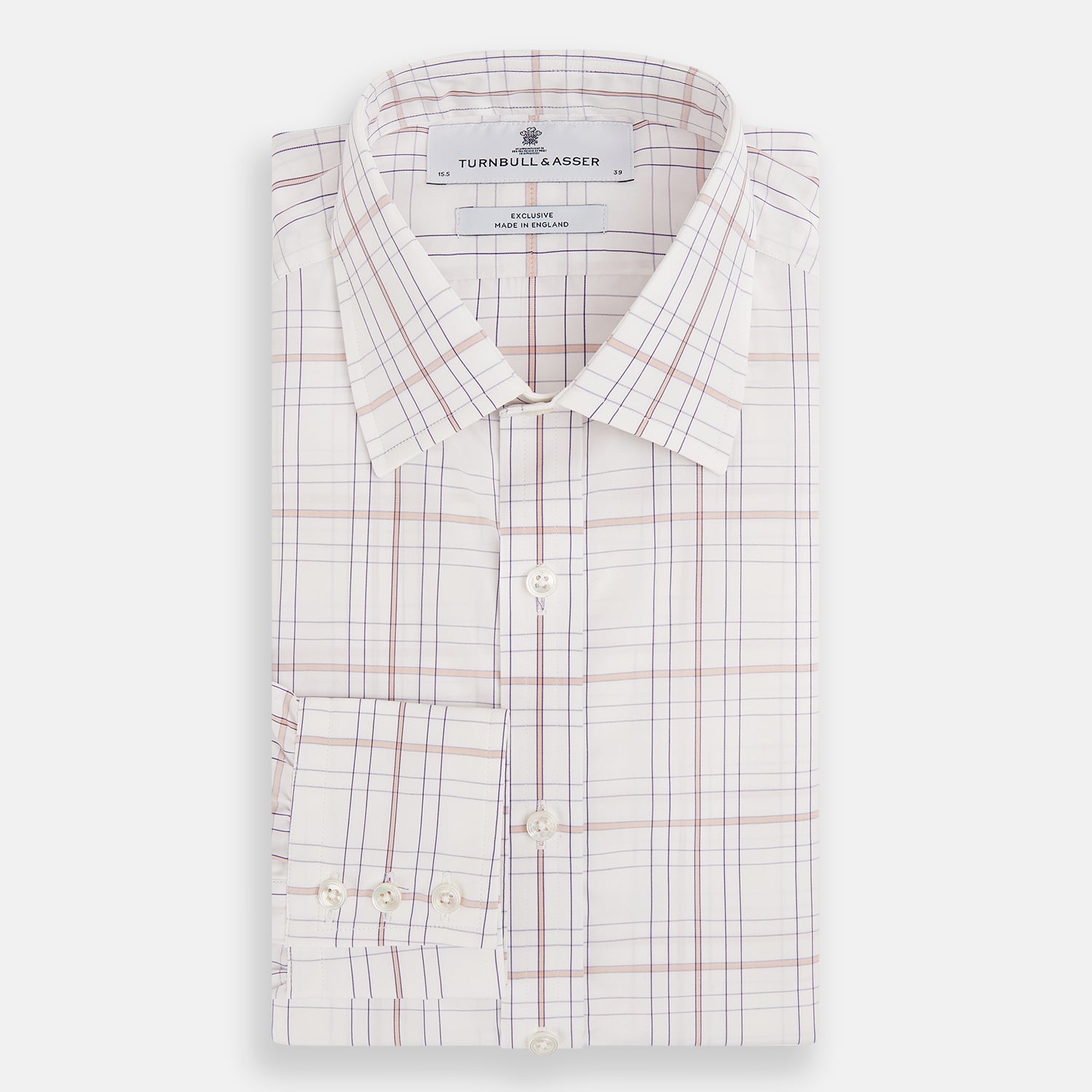 View 5 of product Purple and Rose Multi Check Mayfair Shirt