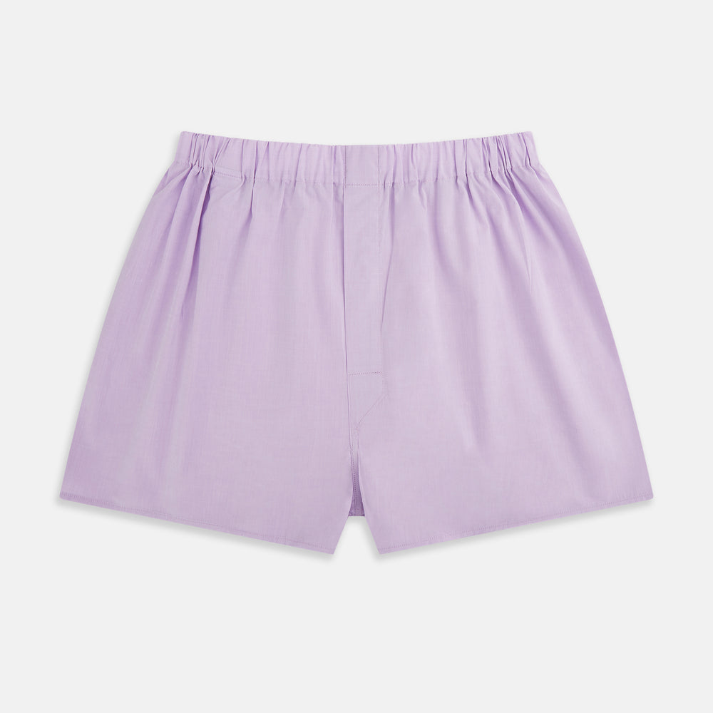 Plain Lilac Godfrey Boxer Shorts