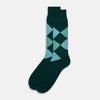 View 2 of product Olive Check Mid-Length Socks