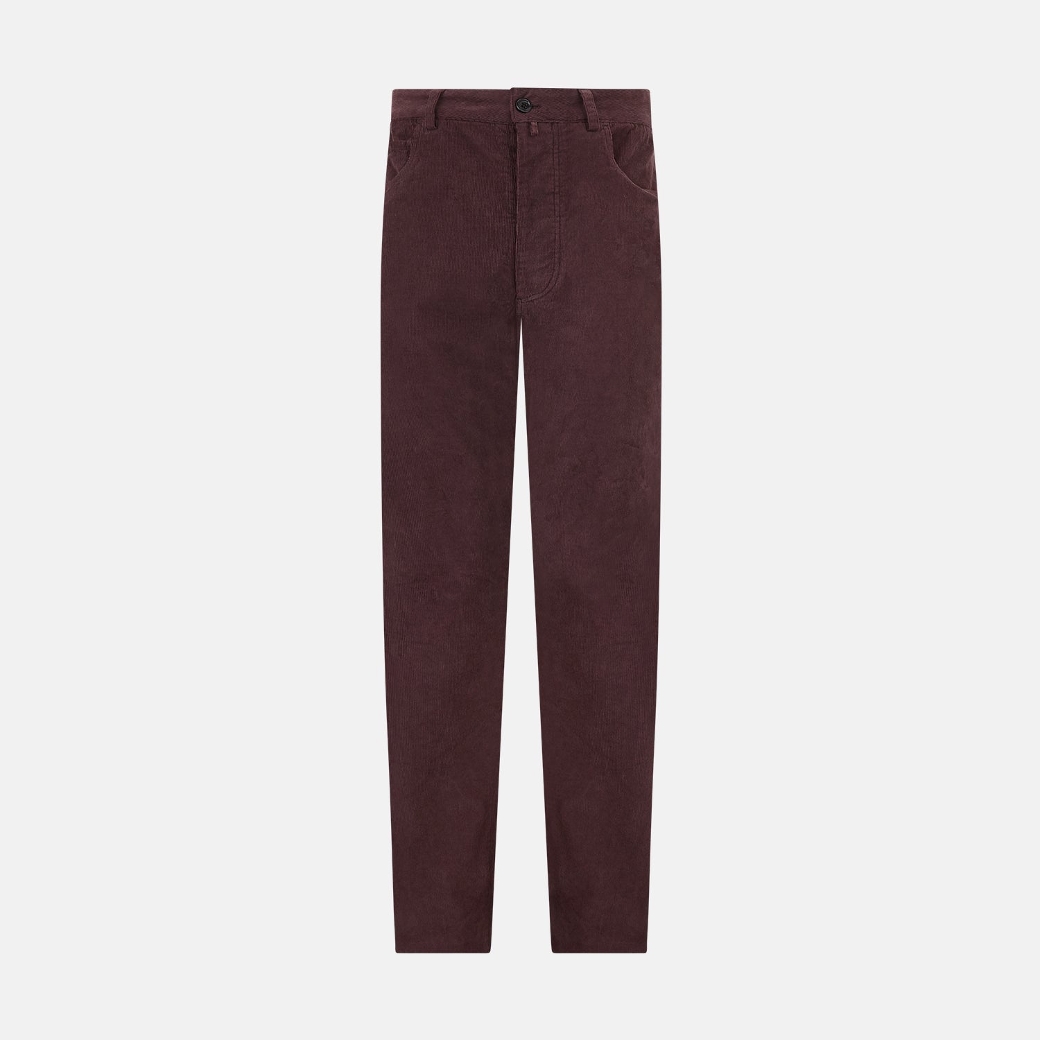 View 1 of product Burgundy Corduroy Charles Trousers