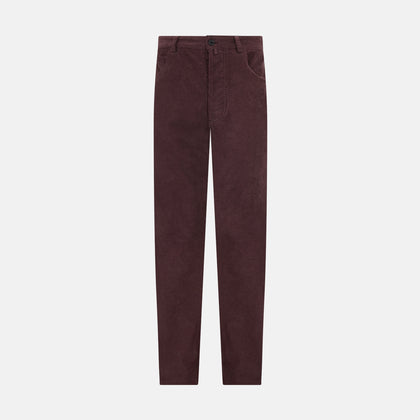 Burgundy Corduroy Charles Trousers