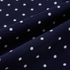 View 3 of product Navy and White Spotted Silk Scarf