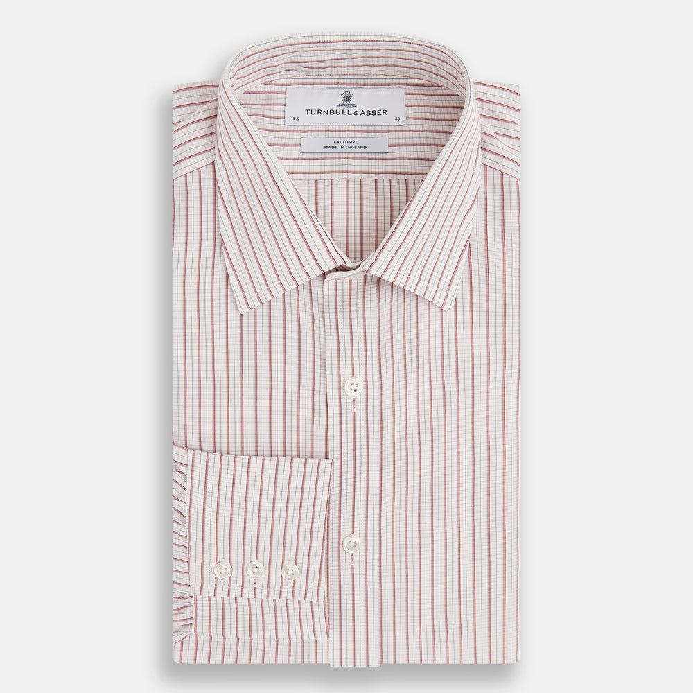 Red Graph Check Mayfair Shirt