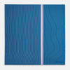 View 4 of product Blue and Lilac Stripe Silk Pocket Square