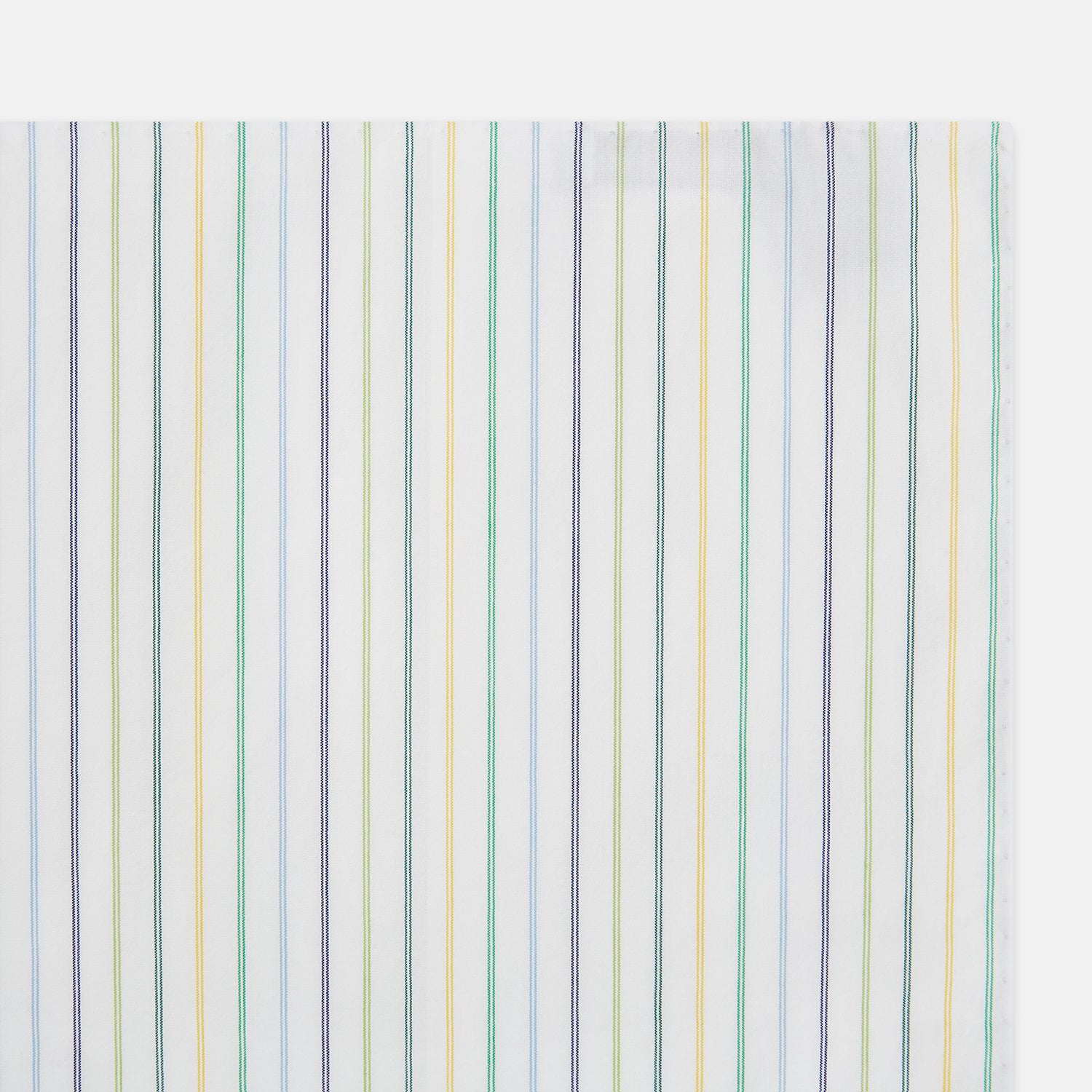 View 1 of product Yellow Multi Double Pinstripe Hand-Rolled Handkerchief