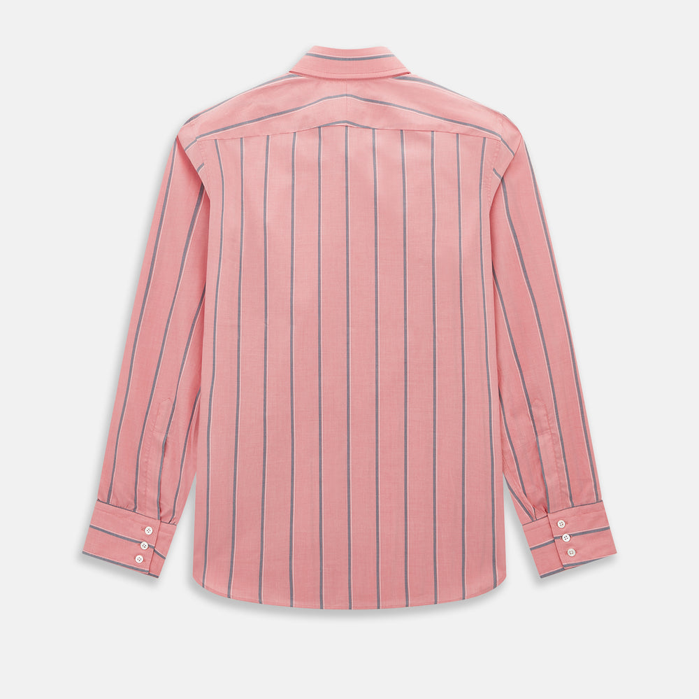 Coral Pink Track Stripe Westminster Shirt