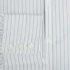 View 4 of product Turquoise and Red Ticking Stripe Windsor Shirt