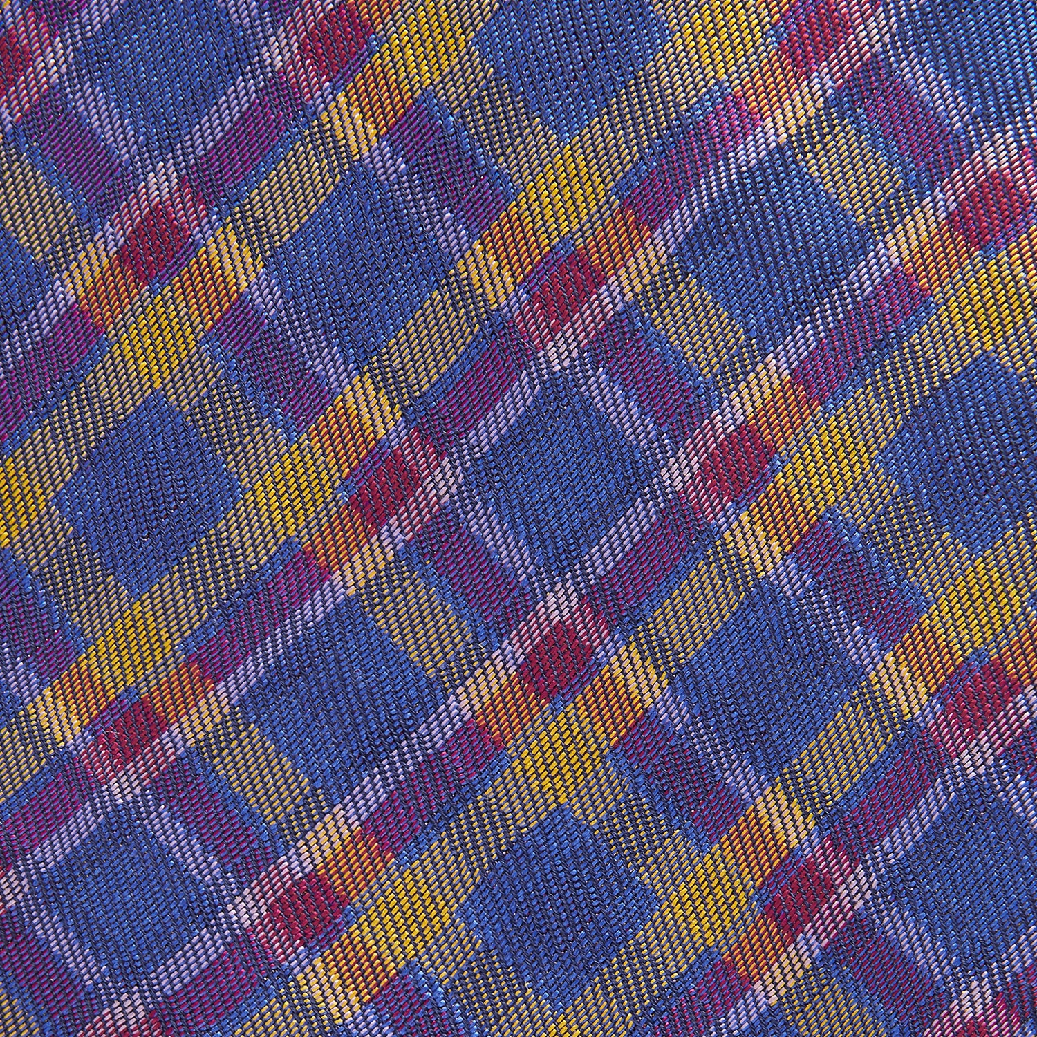 View 2 of product Blue Multi Tartan Silk Tie