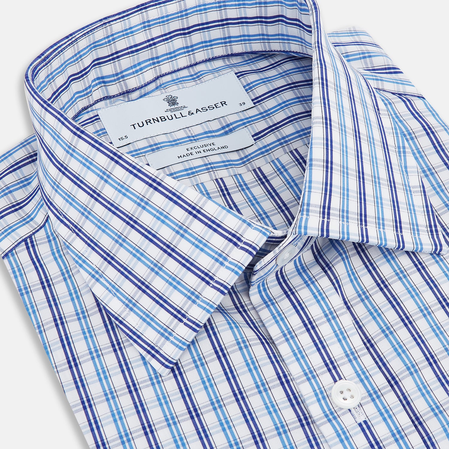 View 2 of product Blue and Navy Multi Check Mayfair Shirt