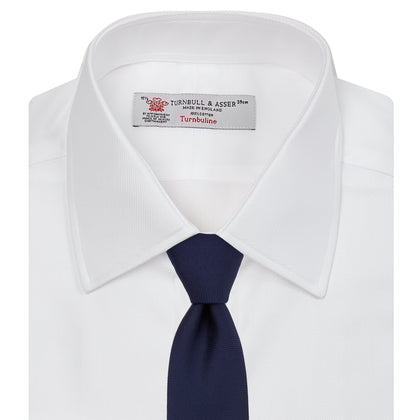 White Oxford Shirt with T&A Collar and Double Cuffs Image 3