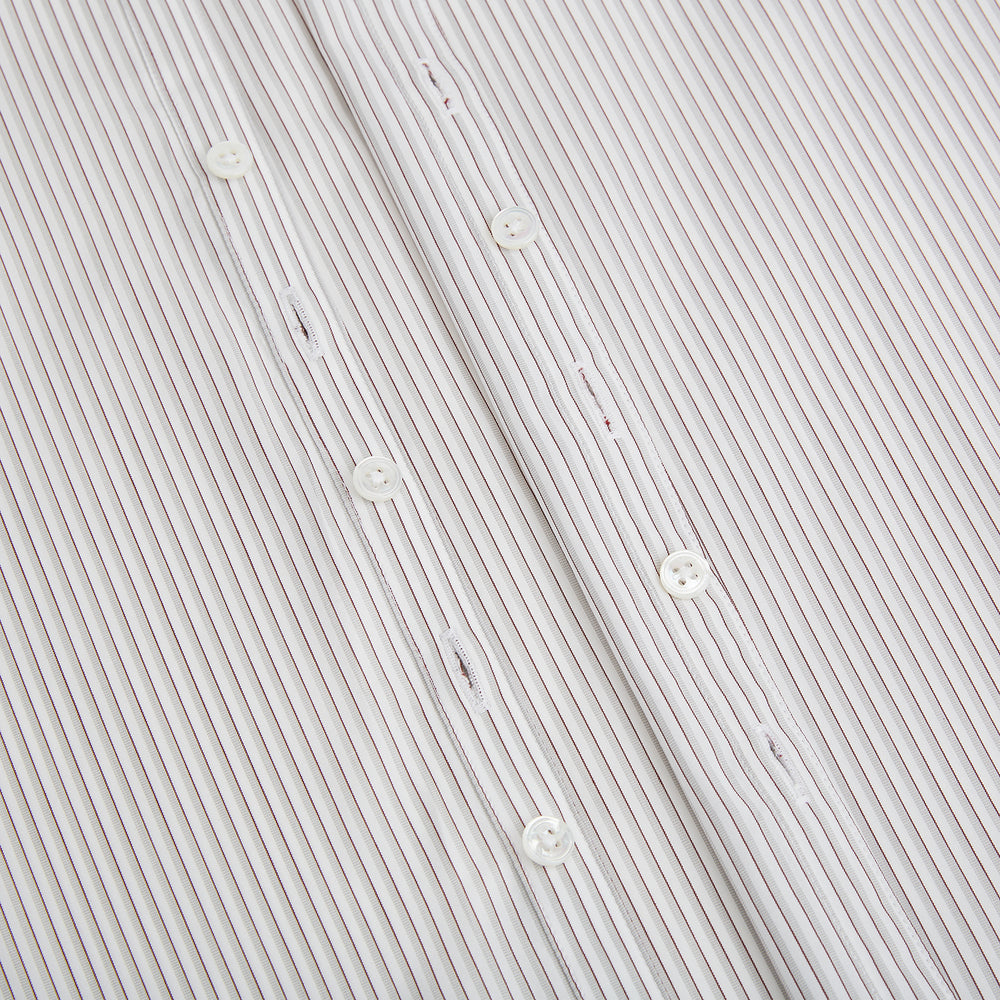 Coffee and Grey Shadow Pinstripe Westminster Shirt