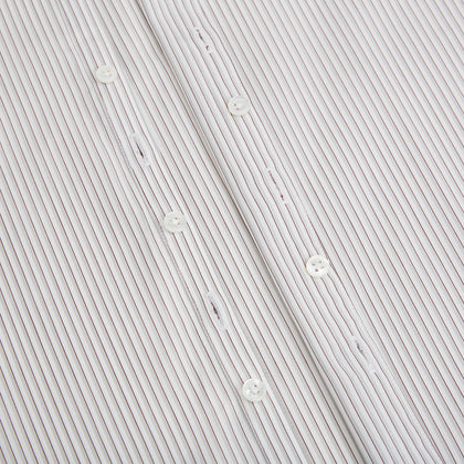 Coffee and Grey Shadow Pinstripe Westminster Shirt Image 6