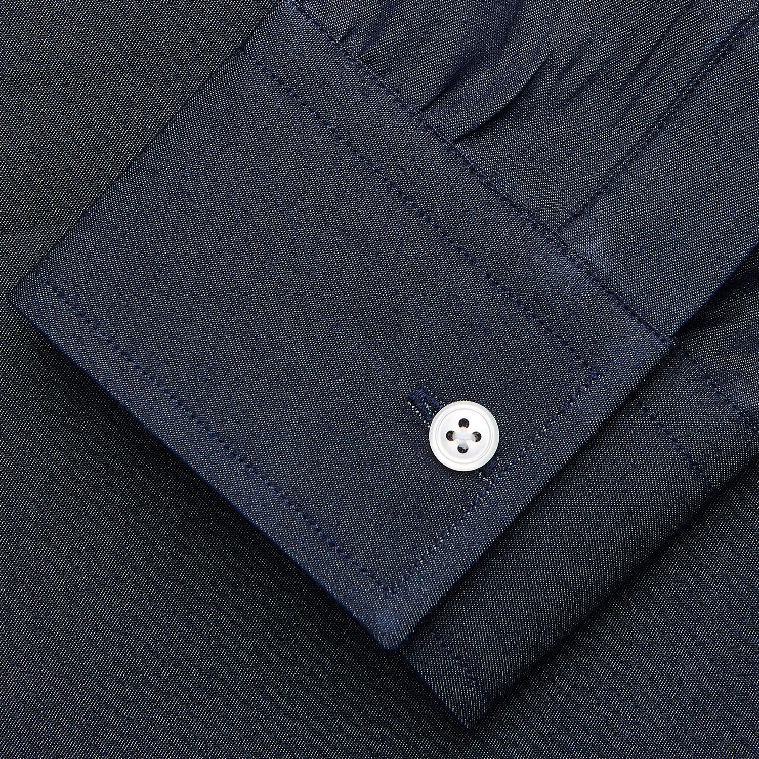 View 3 of product Blue Weekend Fit Finch Shirt With Derby Collar And Chest Pocket