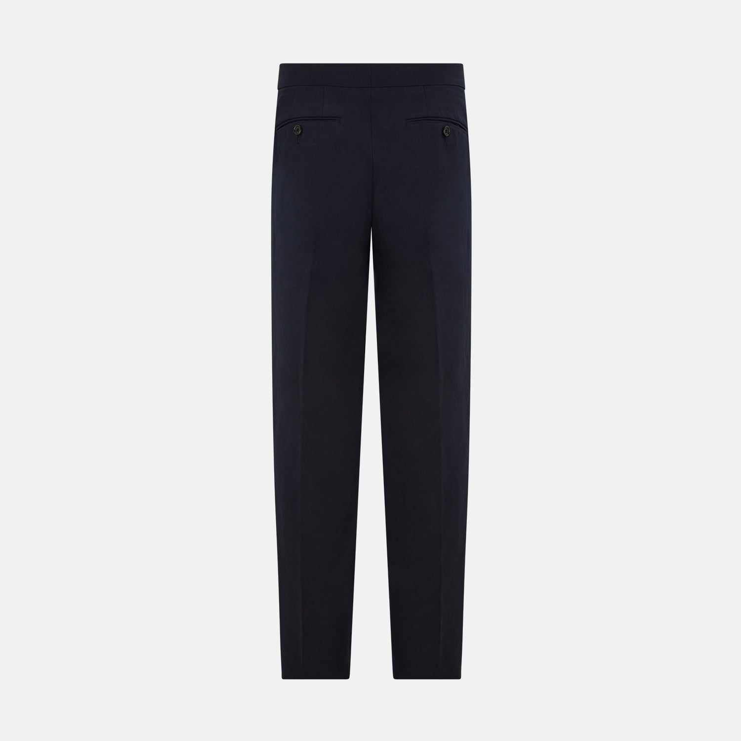 View 3 of product Navy Linen Henry Trousers