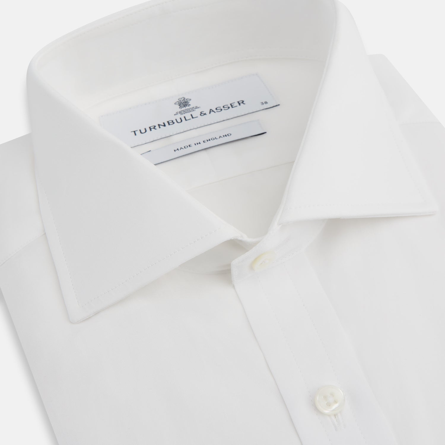 View 2 of product White Poplin Shirt With Regent Collar and 2-Button Cocktail Cuffs