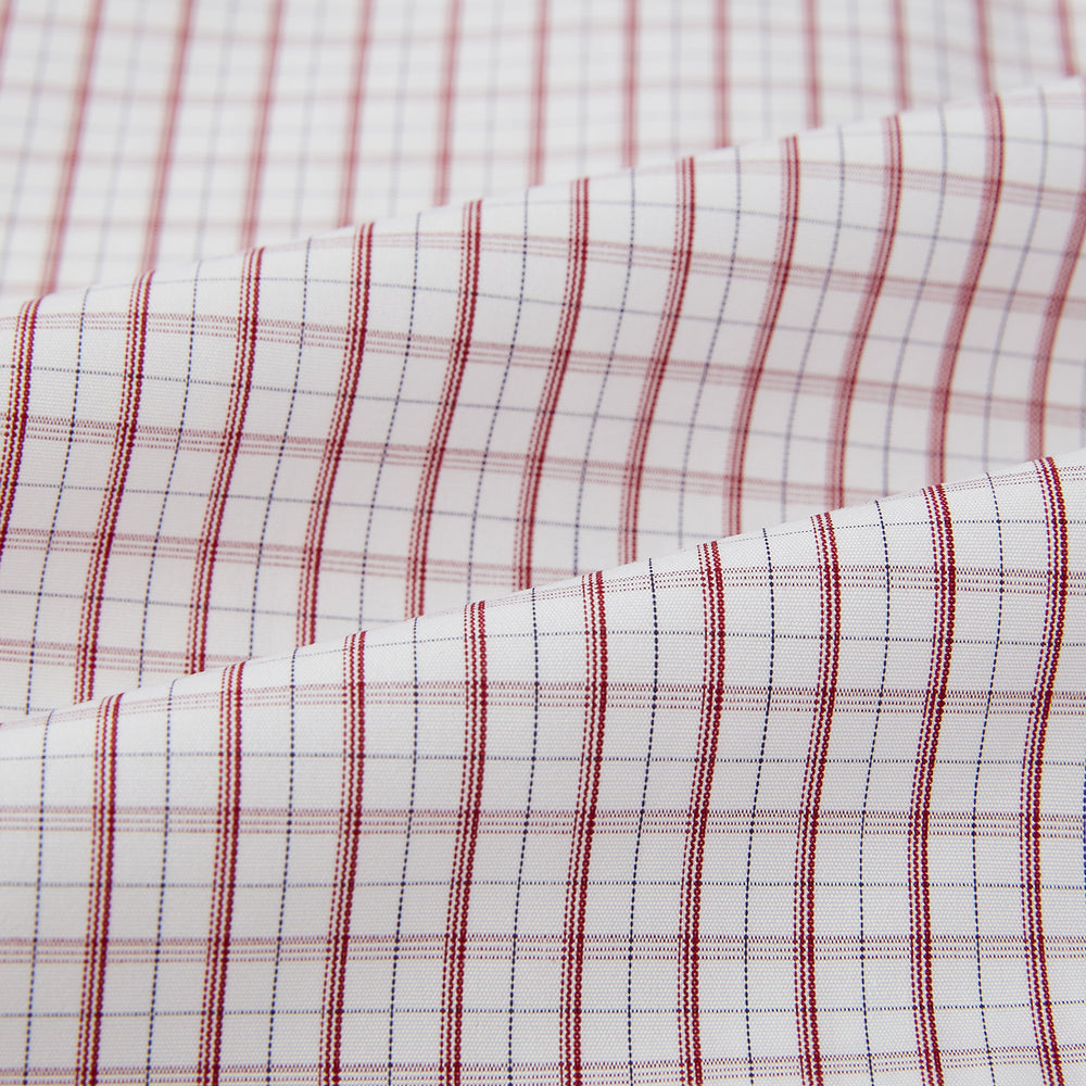 Red Tattersall Check Mayfair Shirt