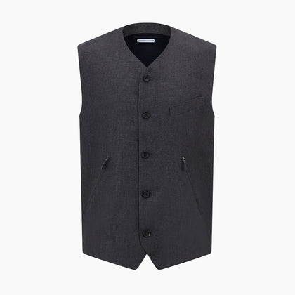 Ash Linen Twill Waistcoat Image 5