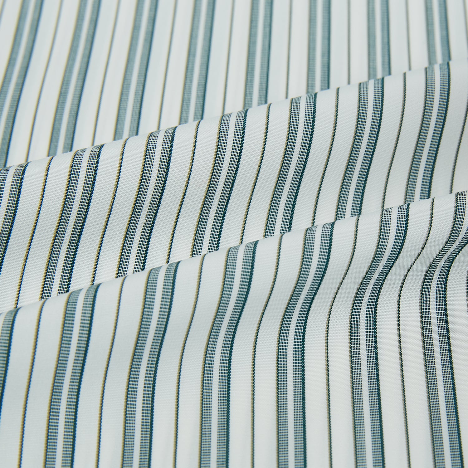 View 8 of product OLIVE & SAGE GREEN MULTI TRACK STRIPE WESTMINSTER SHIRT