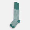 View 2 of product Melon Green/White Thin Striped Long Socks