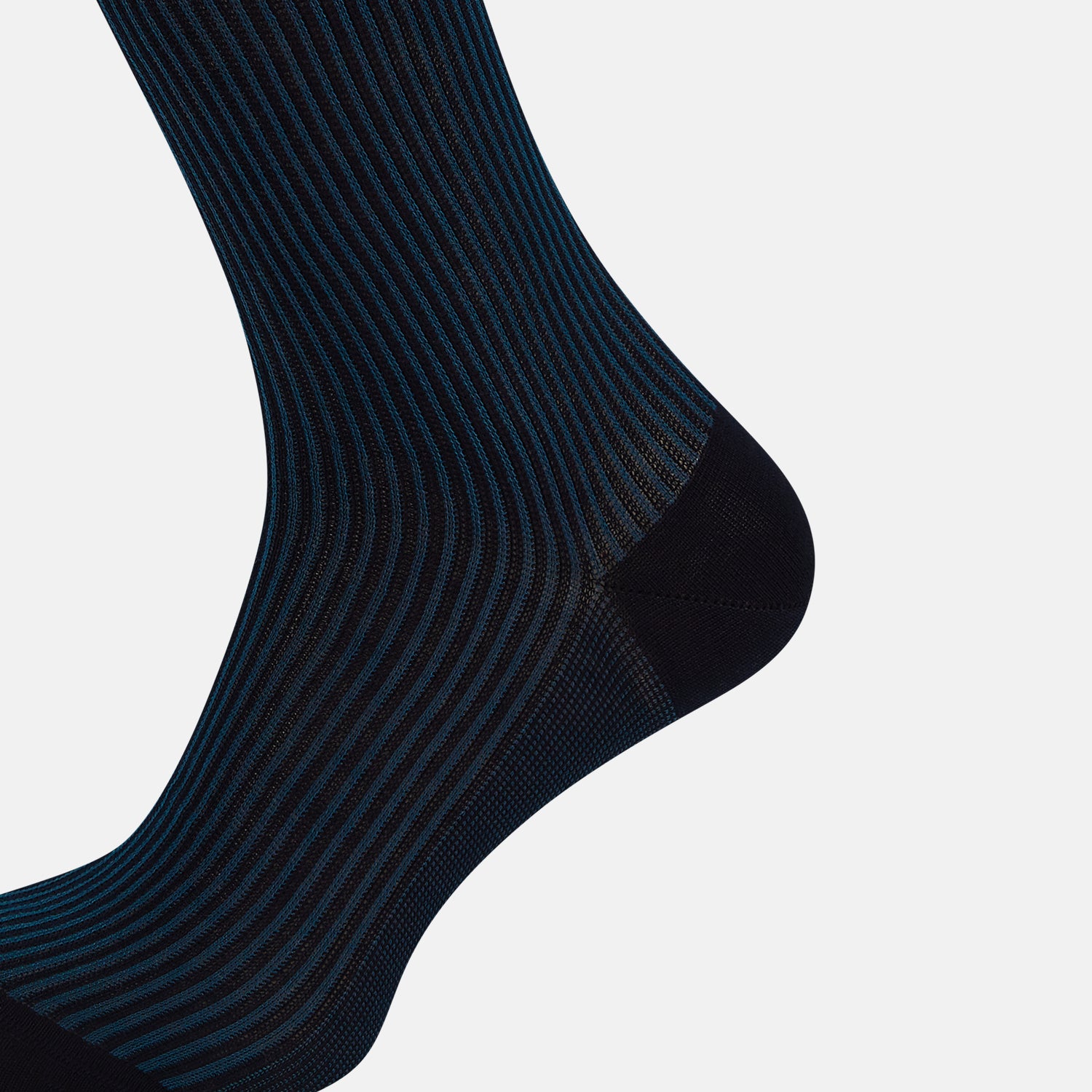 View 4 of product Navy/Blue Thin Striped Long Socks