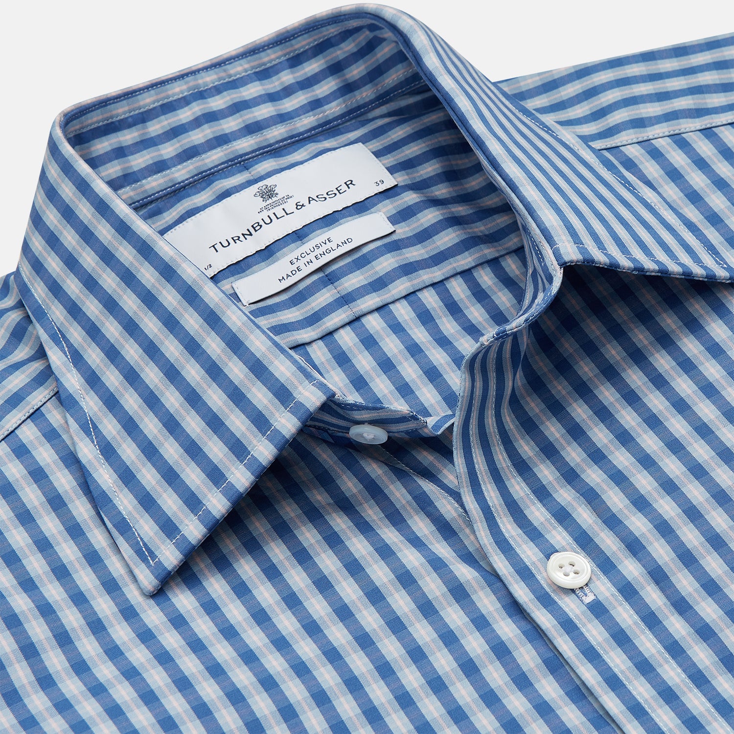 View 2 of product Navy Multi Check Cotton Regular Fit Mayfair Shirt