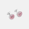 View 1 of product Pink Sterling Silver Mother-of-Pearl Button Cufflinks
