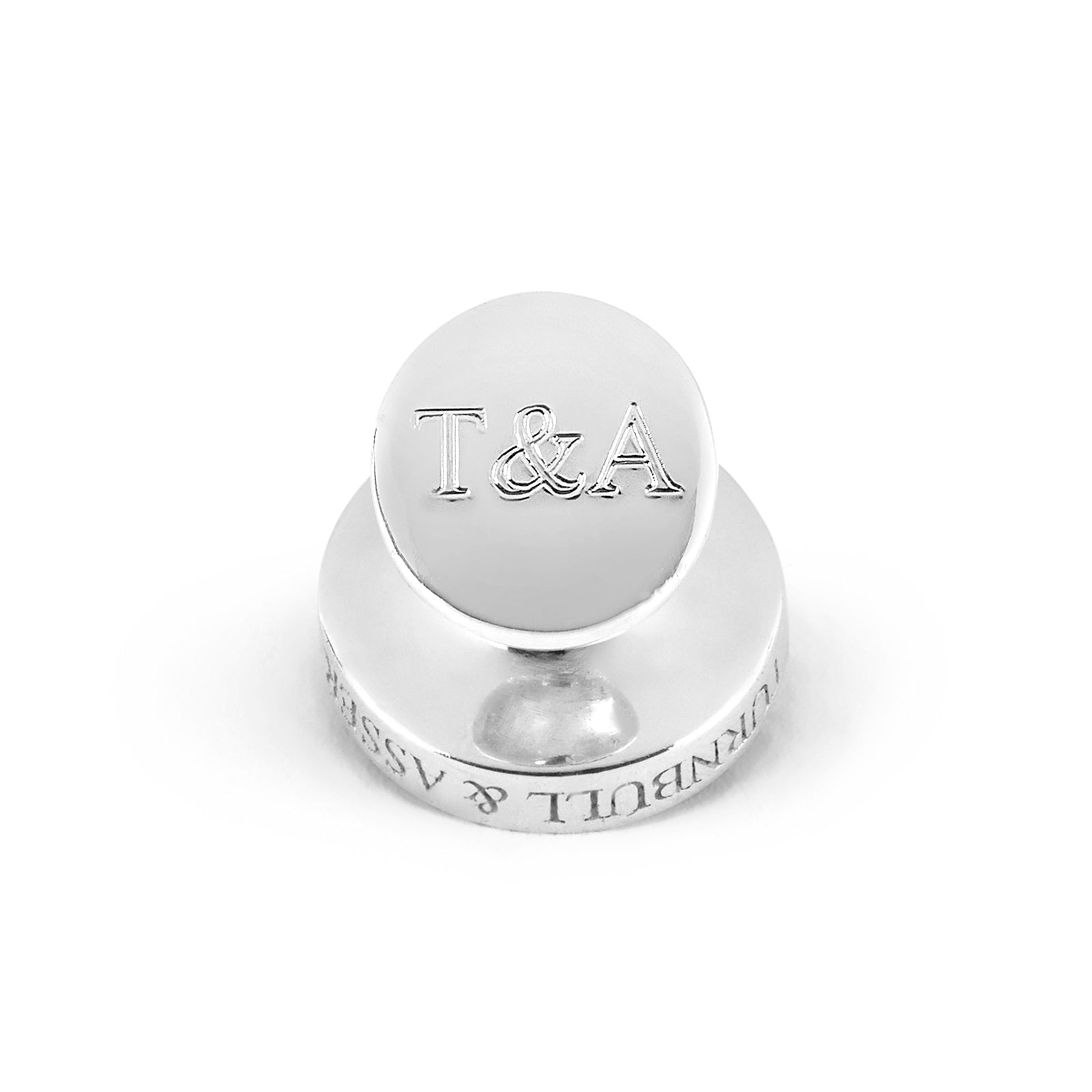 View 2 of product Purple Sterling Silver Mother-of-Pearl Button Cufflinks