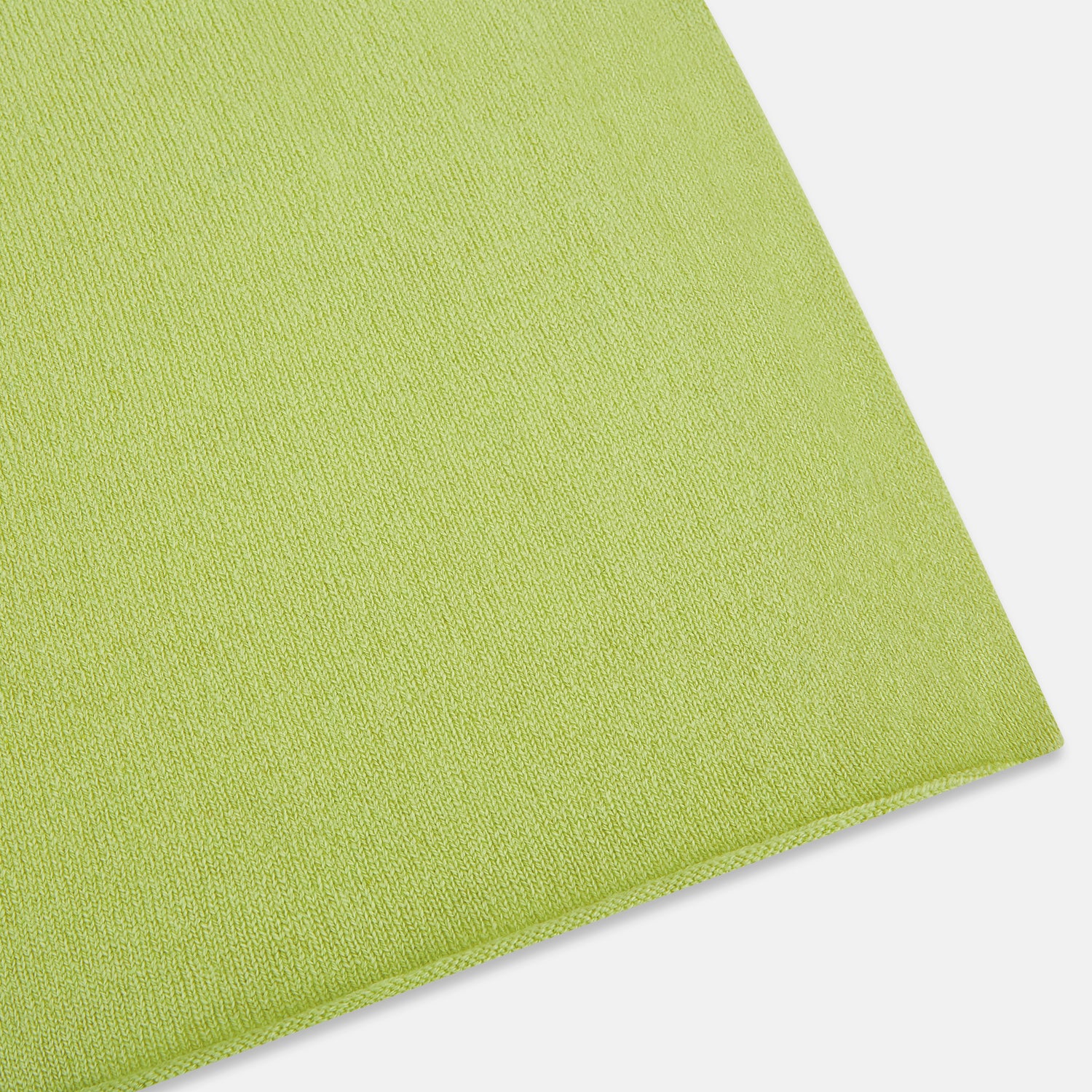 Image 2 of product Plain Canary Yellow Cashmere Knitted Scarf