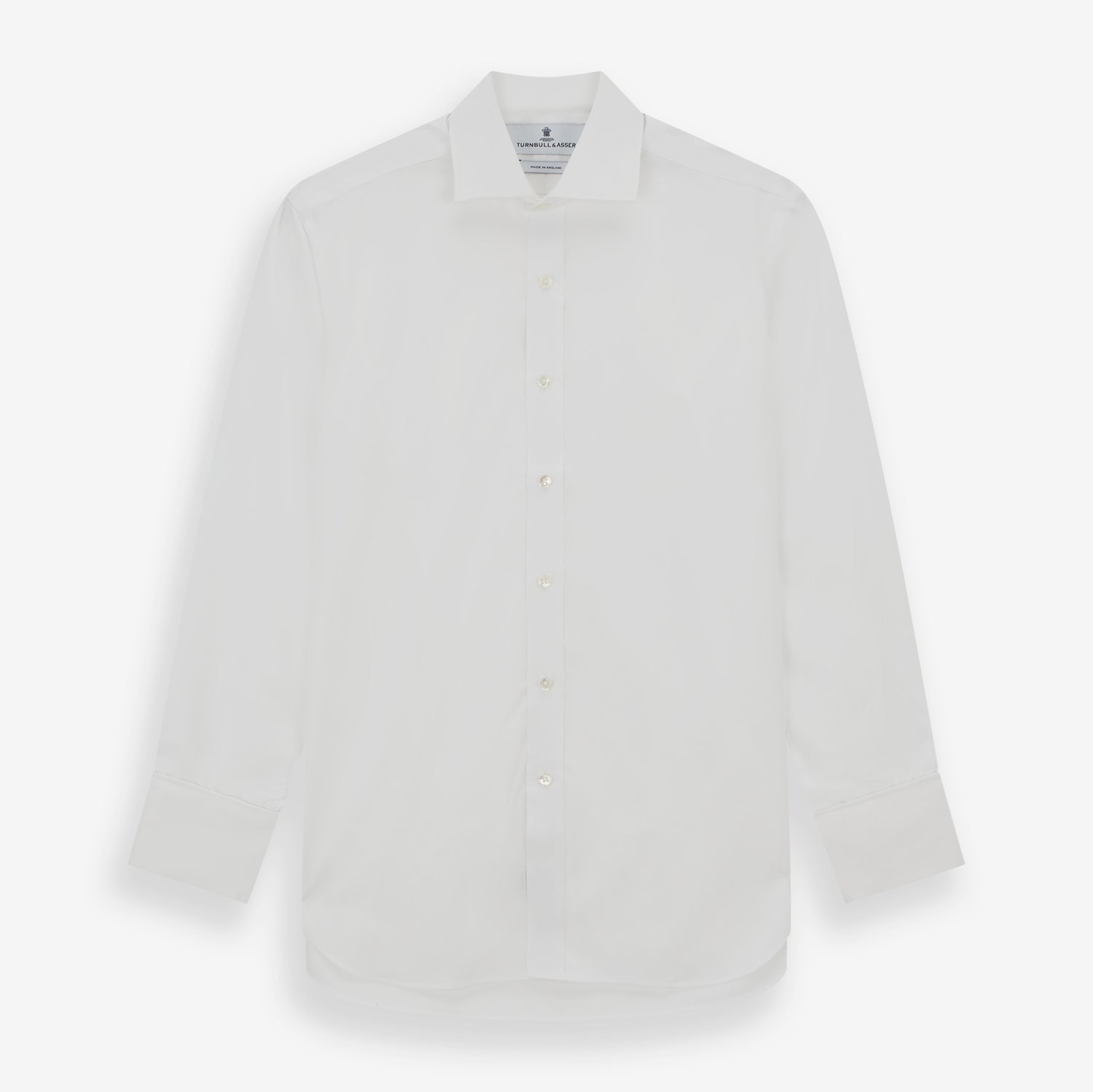 View 1 of product White Poplin Shirt With Regent Collar and 2-Button Cocktail Cuffs