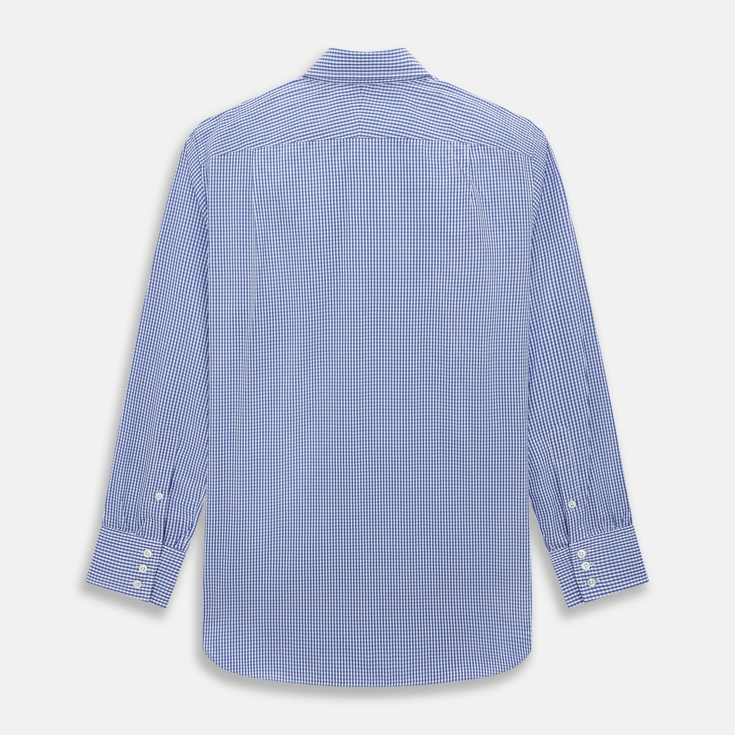 View 3 of product Blue Grid Check Belgravia Shirt