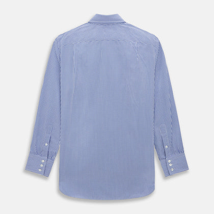 Blue Grid Check Belgravia Shirt Image 2