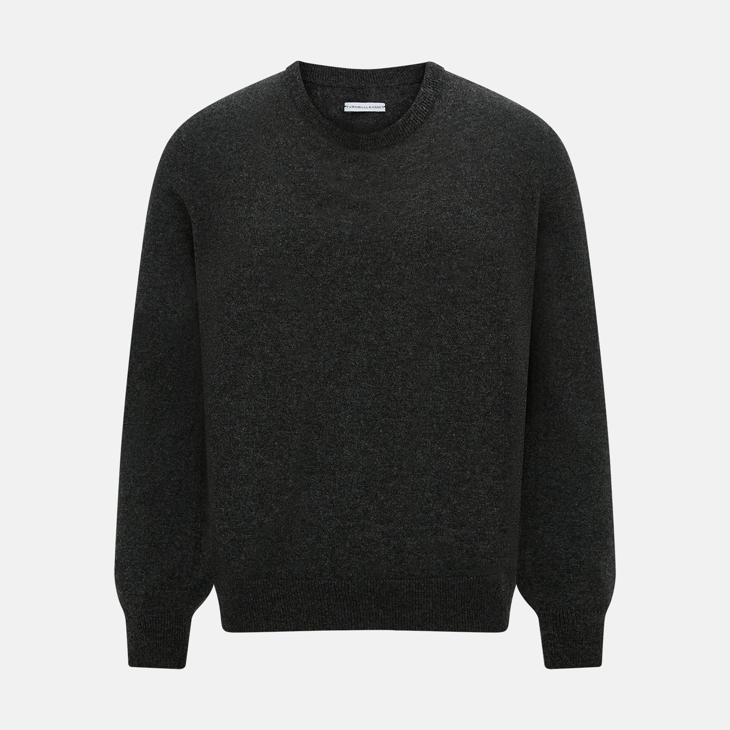 View 1 of product Dark Grey Cashmere Round Neck Jumper
