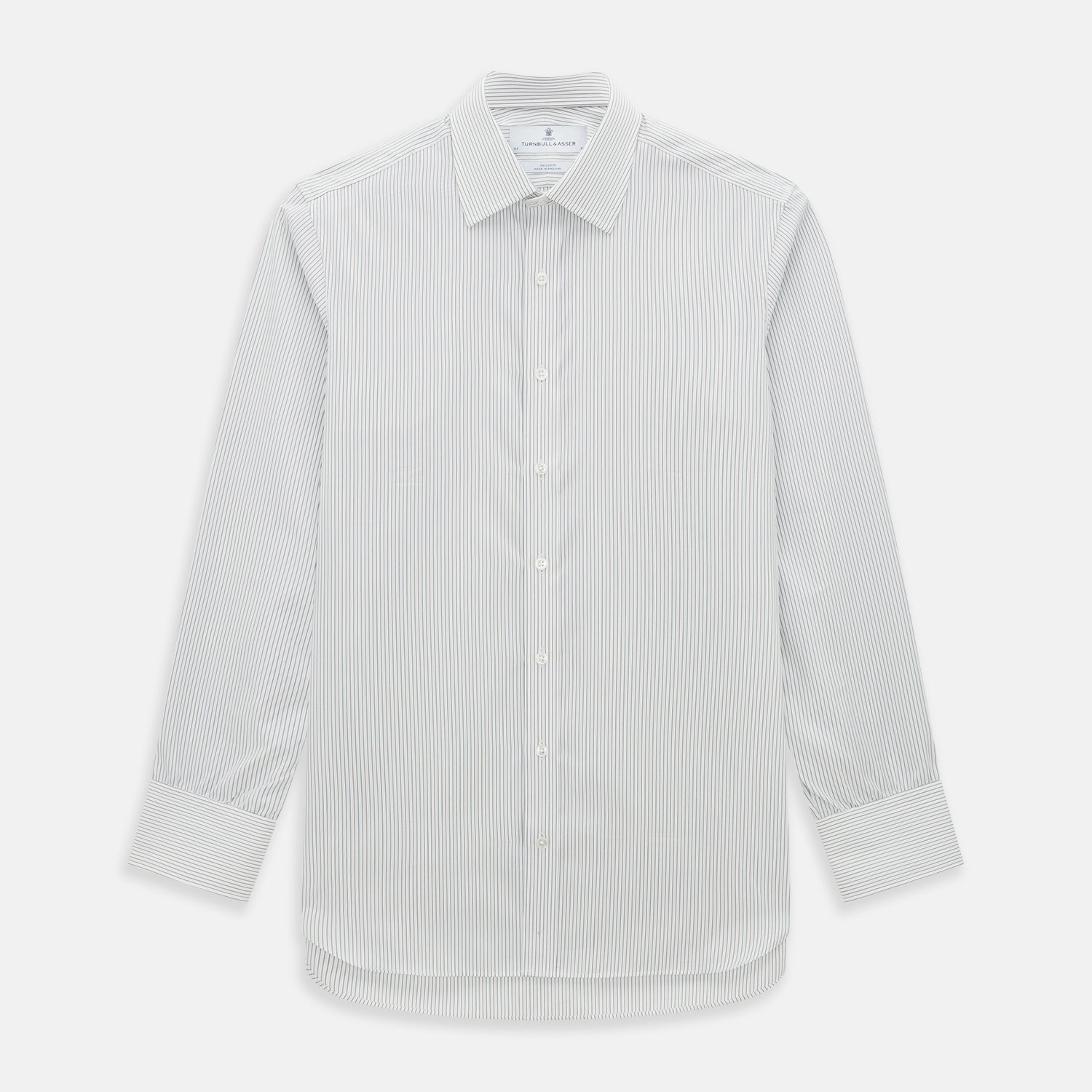 View 1 of product Green and Brown Ticking Stripe Mayfair Shirt