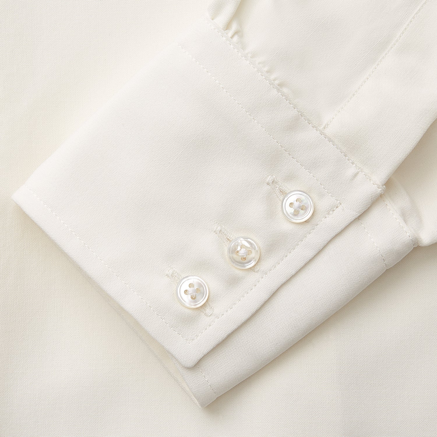 View 4 of product Cream Silk Tailored Bianca Shirt