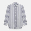 View 1 of product Navy Double Stripe Mayfair Shirt