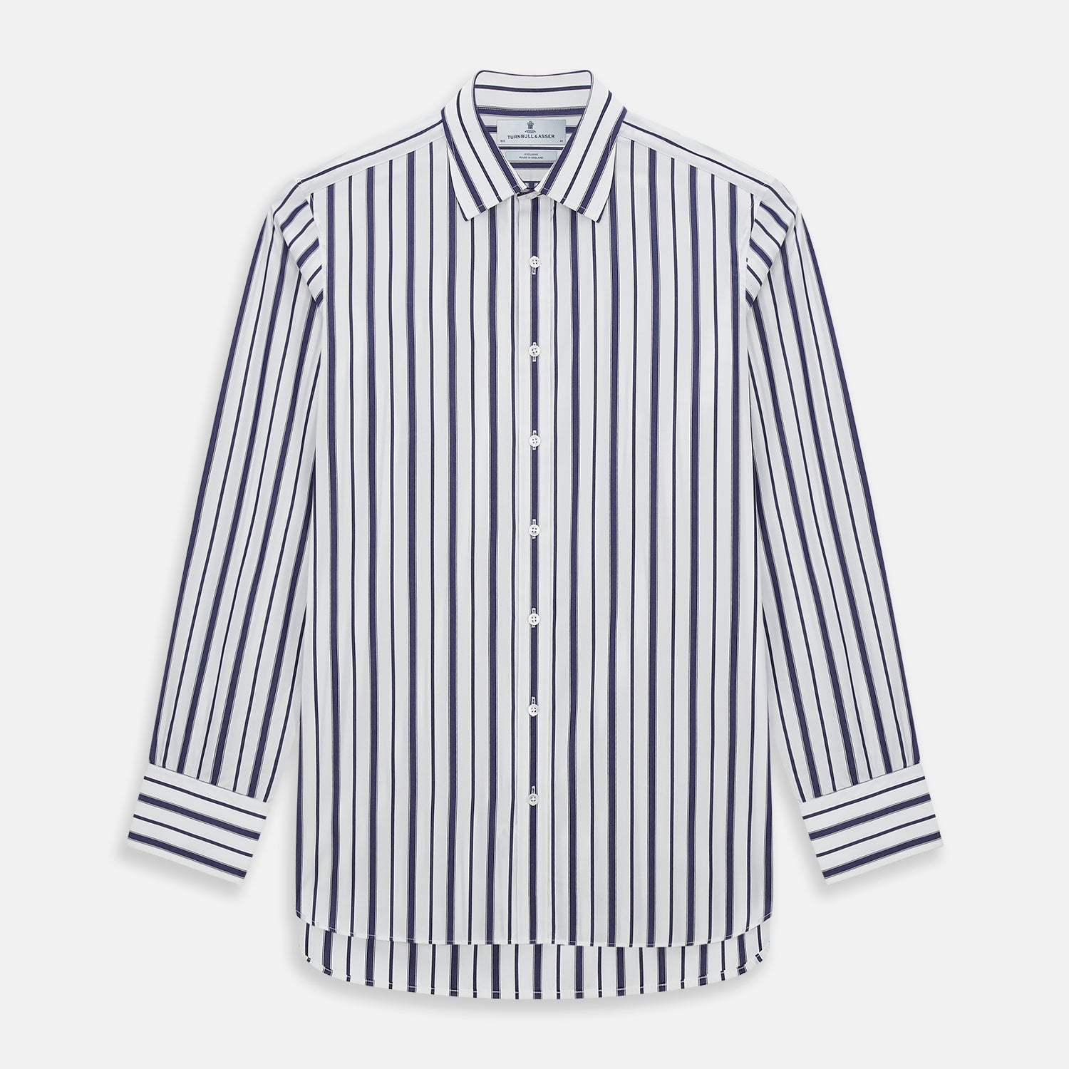 View 1 of product Navy Double Stripe Mayfair Shirt