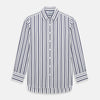 Navy Double Stripe Mayfair Shirt