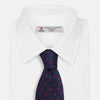 View 2 of product LACE ON TONE SPOT NAVY TULIP RED TIE