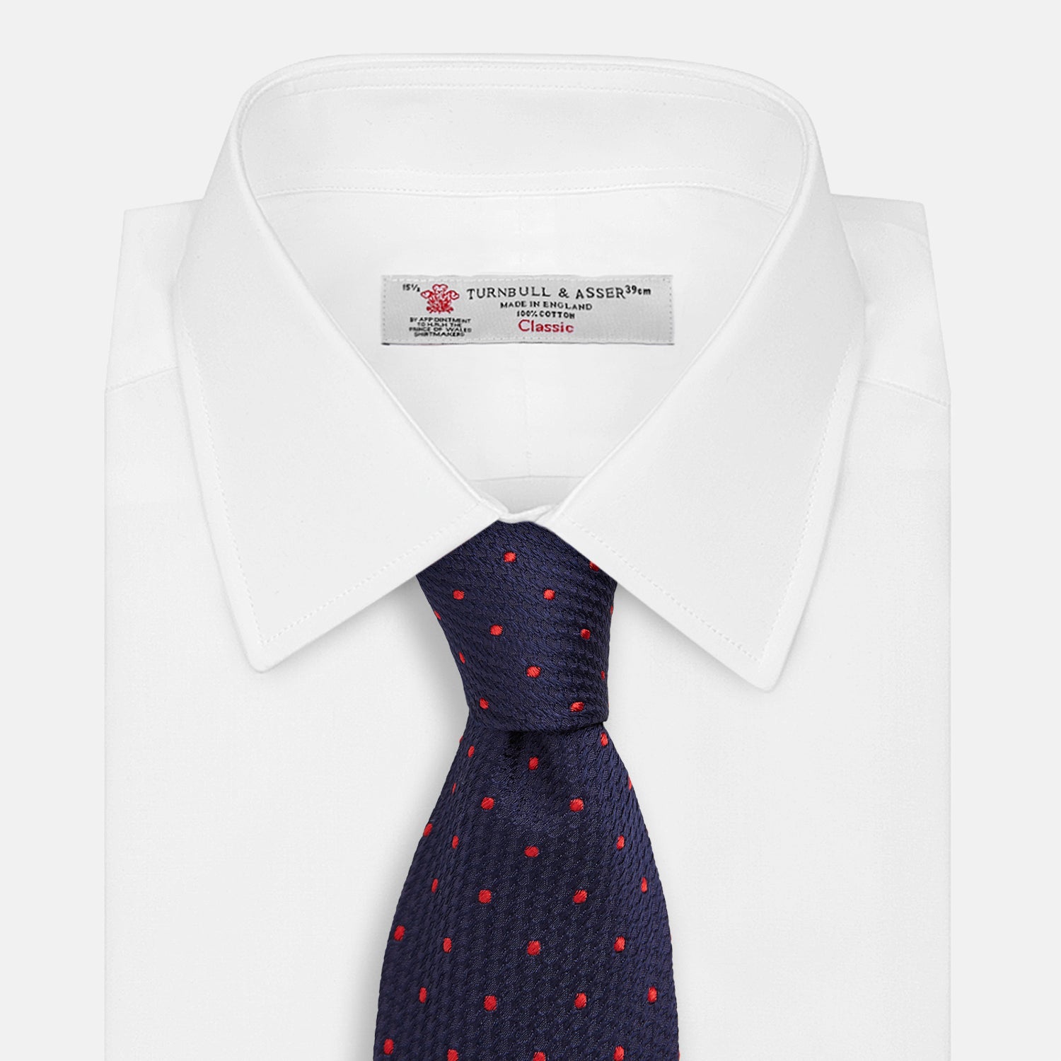 View 2 of product LACE ON TONE SPOT NAVY TULIP RED TIE