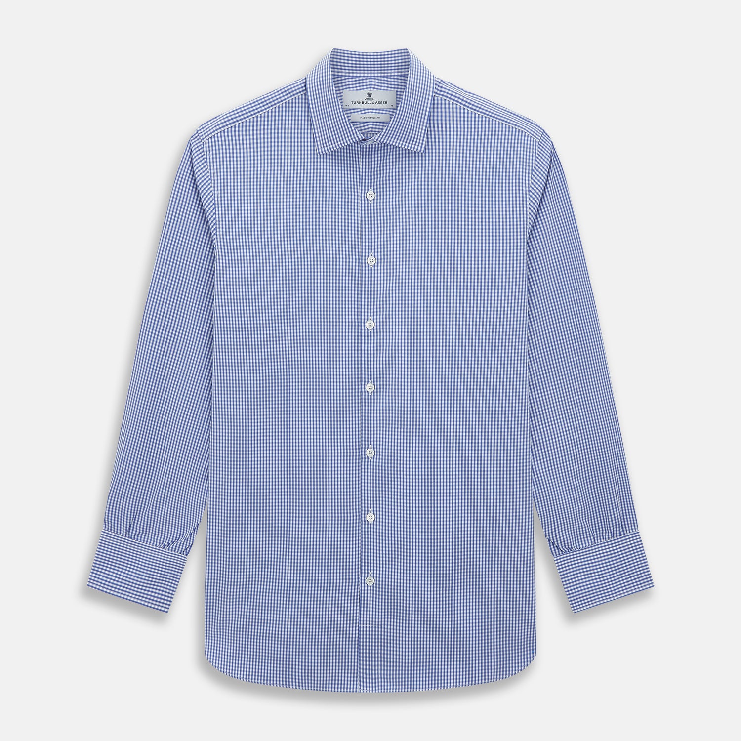 View 1 of product Blue Grid Check Belgravia Shirt