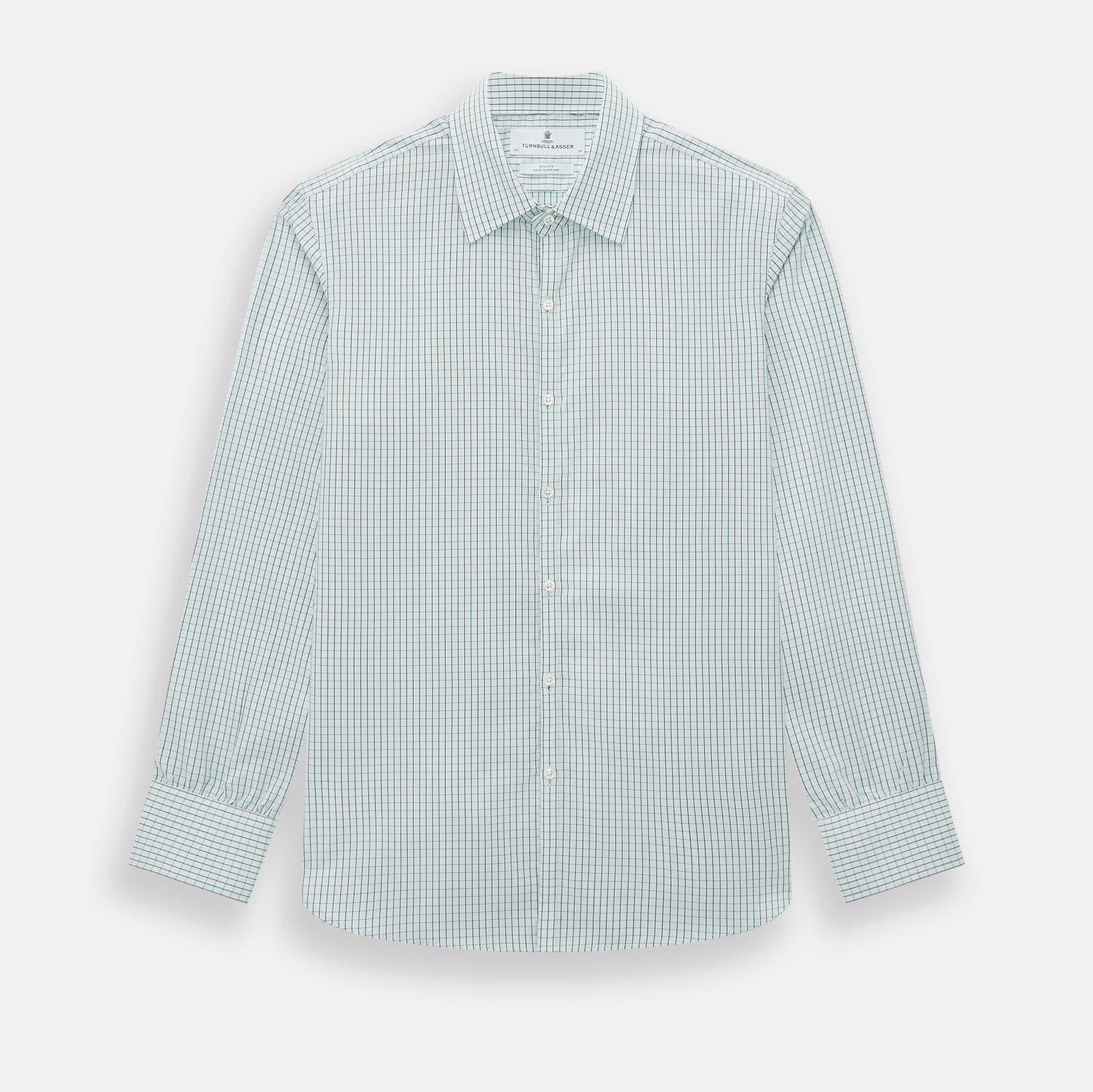 View 1 of product Forest Melange and Red Overlay Grid Check Westminster Shirt