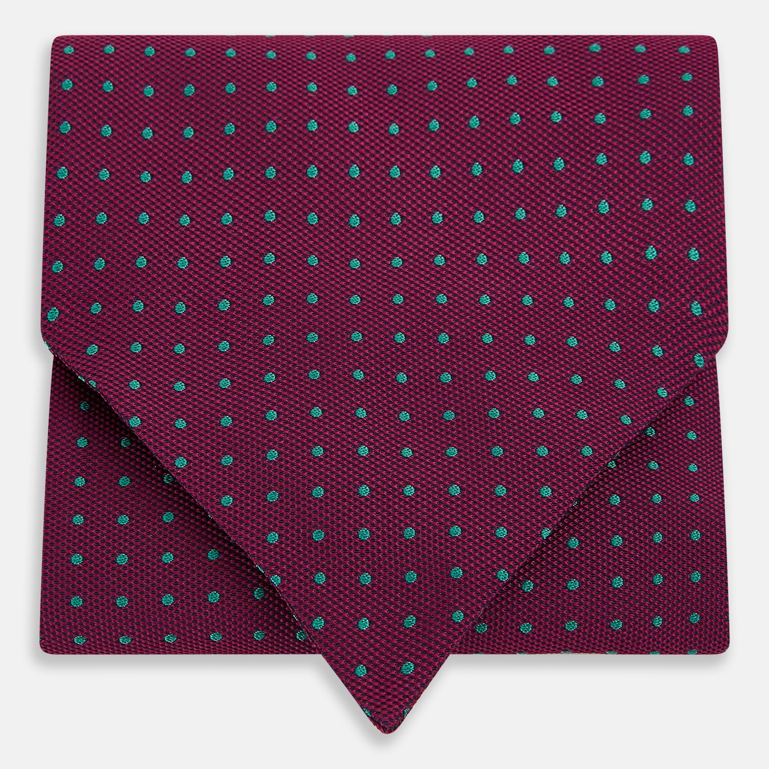View 1 of product Green Micro Dot and Magenta Silk Cravat