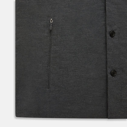 Charcoal Melange Hampstead overshirt Image 6