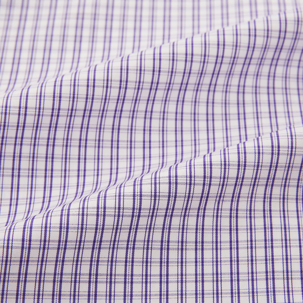 Purple Double Graph Check Mayfair Shirt