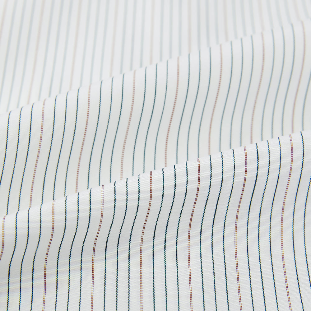 Petrol Hairline Stripe Mayfair Shirt