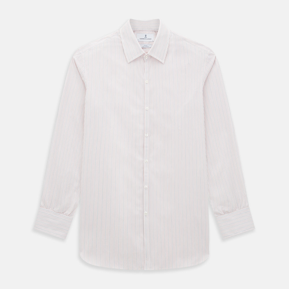 Red Hairline Stripe Westminster Shirt