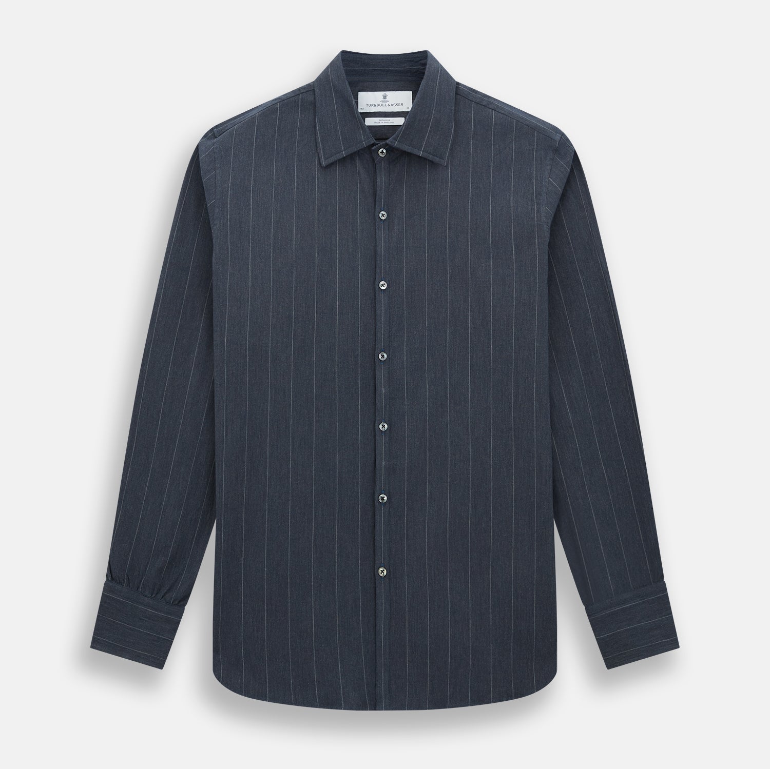View 1 of product Navy Melange Wide Stripe Westminster Shirt